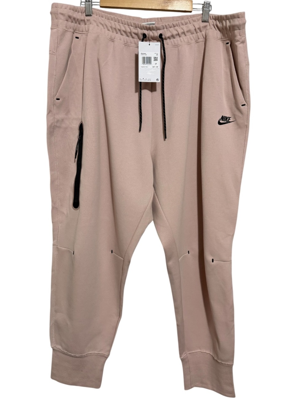 Nike Womens Tech Fleece Joggers in Dusty Pink Taupe